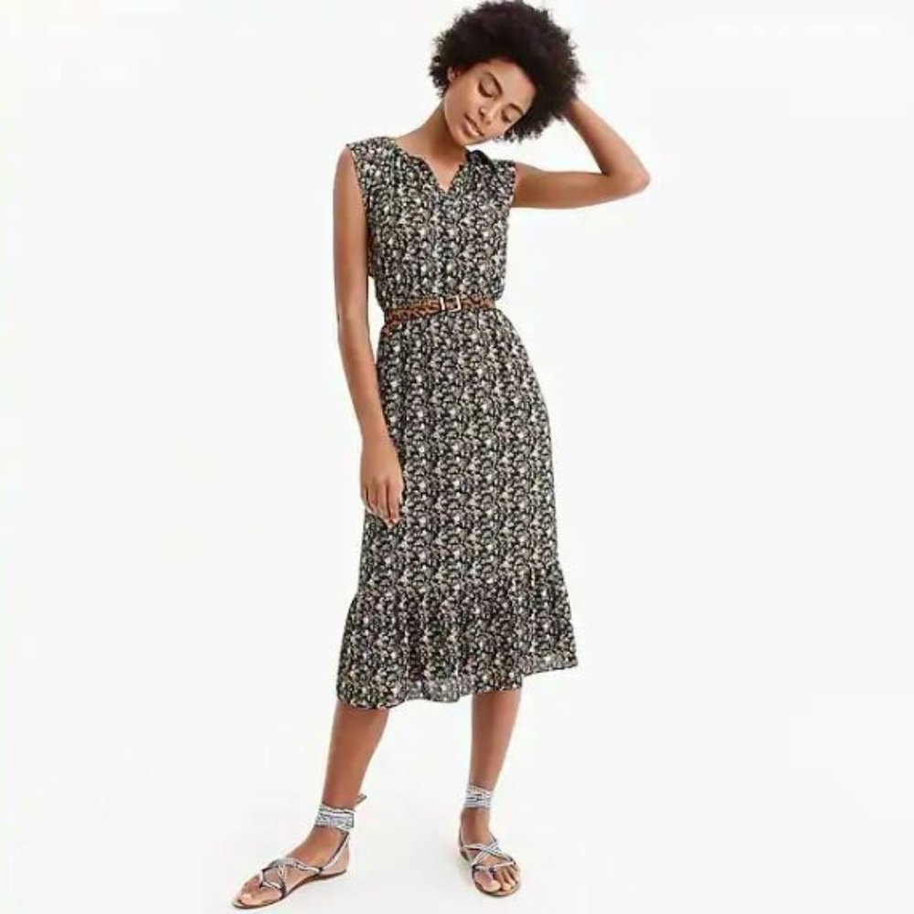 J.Crew Mercantile Cap-Sleeve Midi Dress